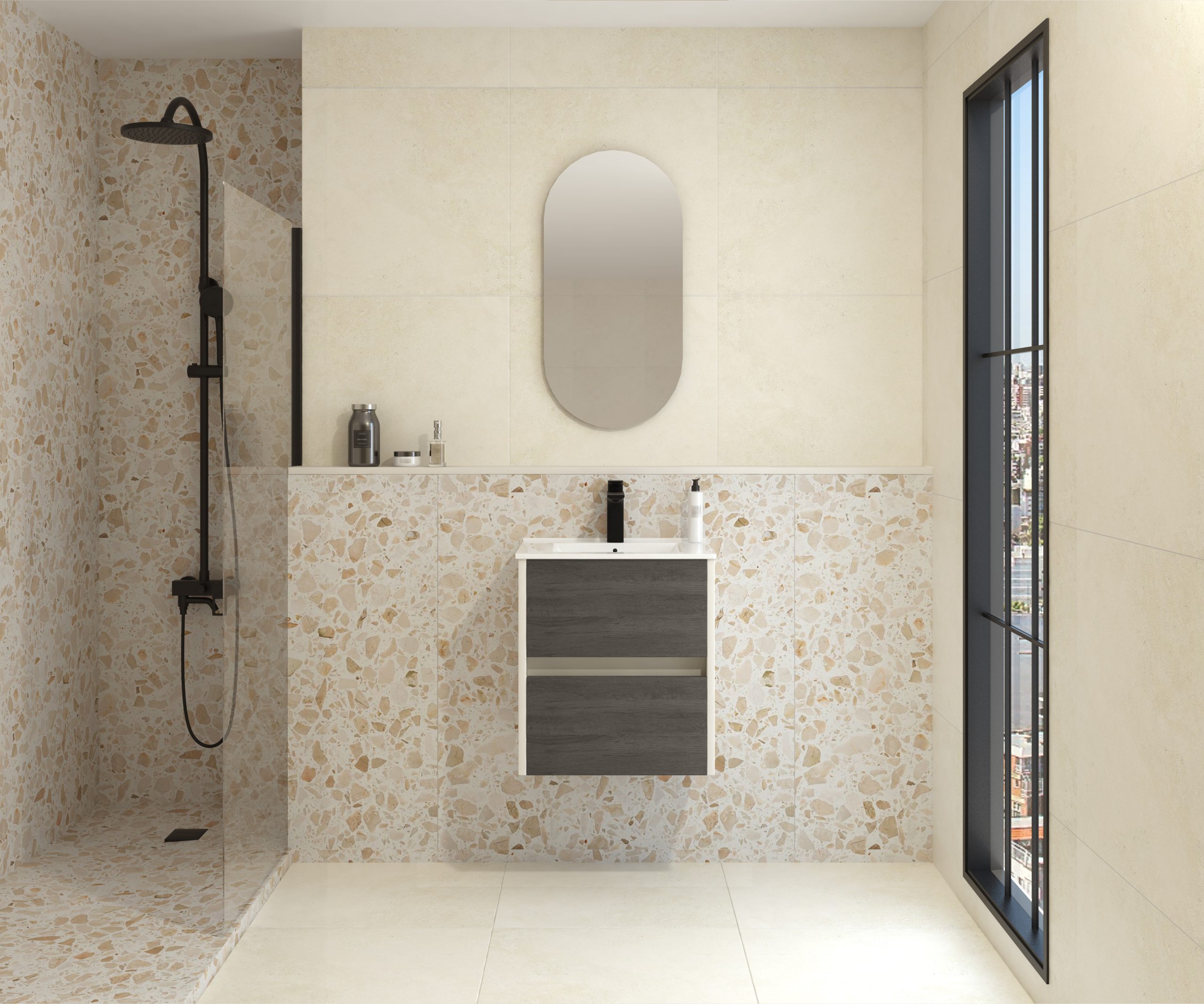 Pack FRÉMIN + évier + capsule miroir