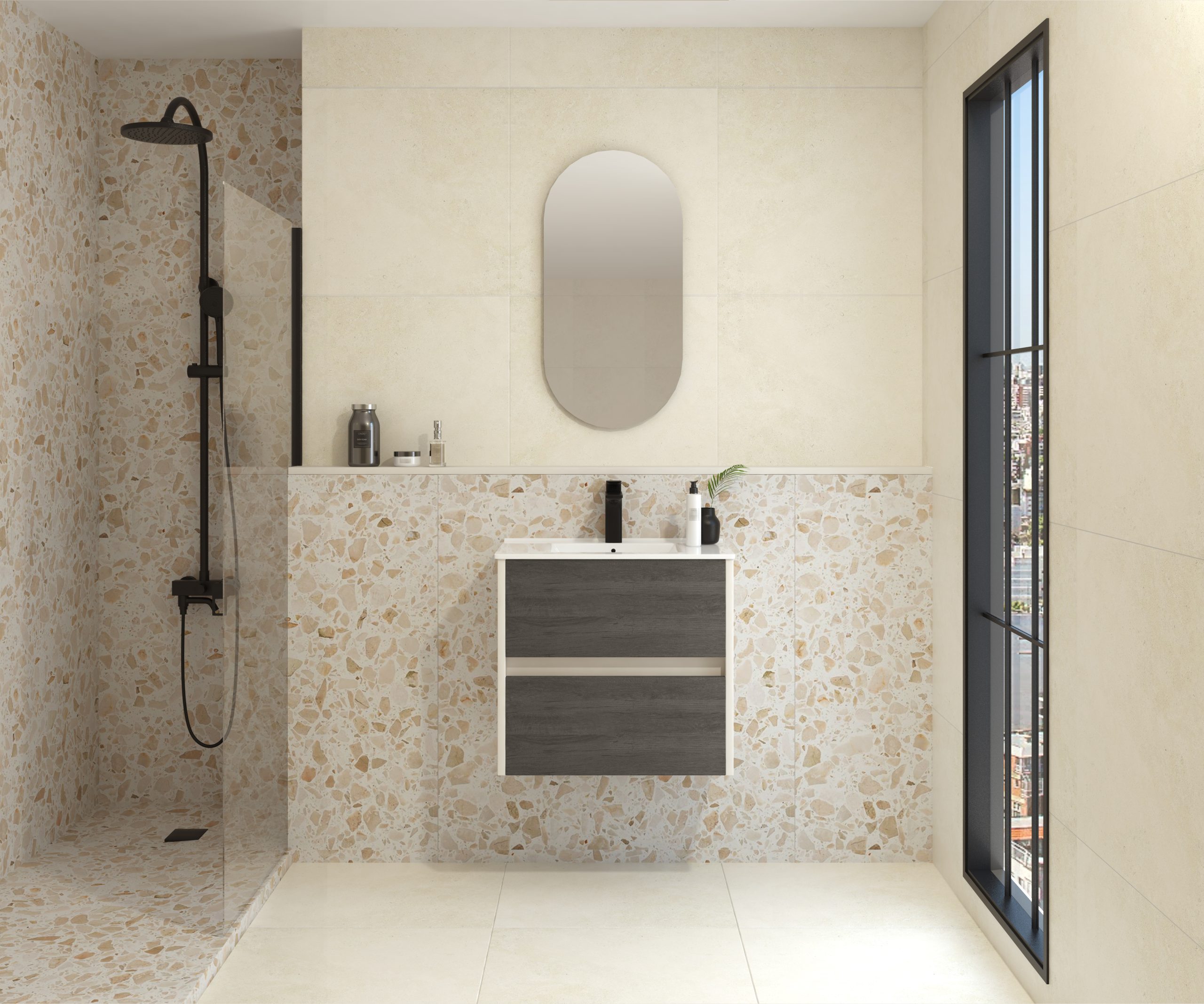 Pack FRÉMIN + évier + capsule miroir