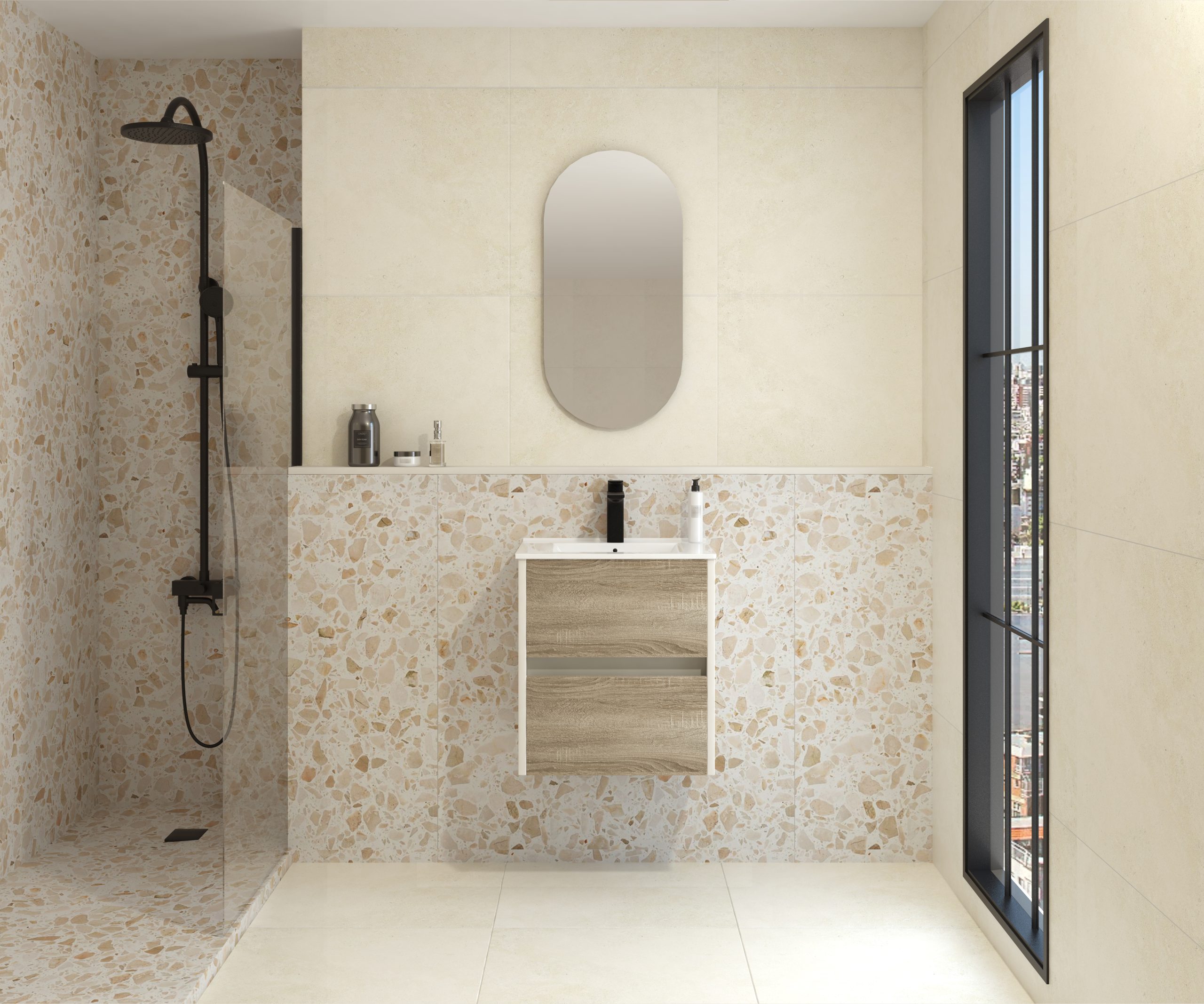 Pack FRÉMIN + évier + capsule miroir