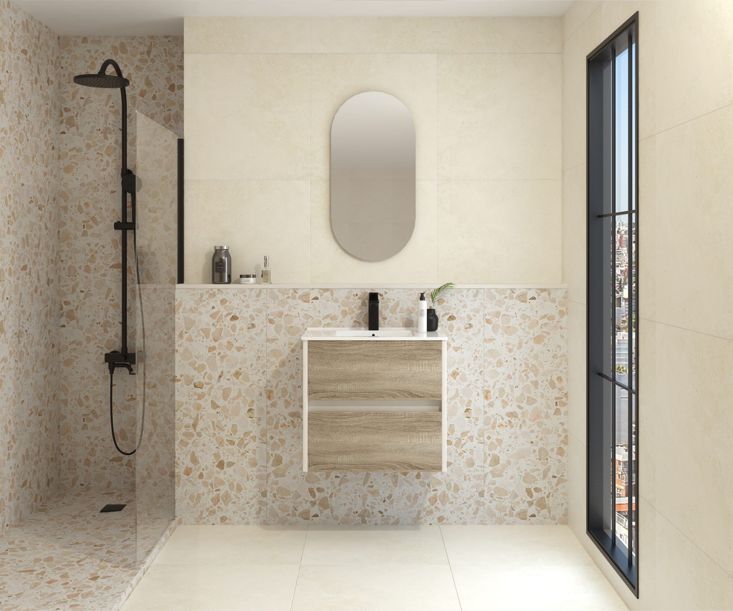 Pack FRÉMIN + évier + capsule miroir