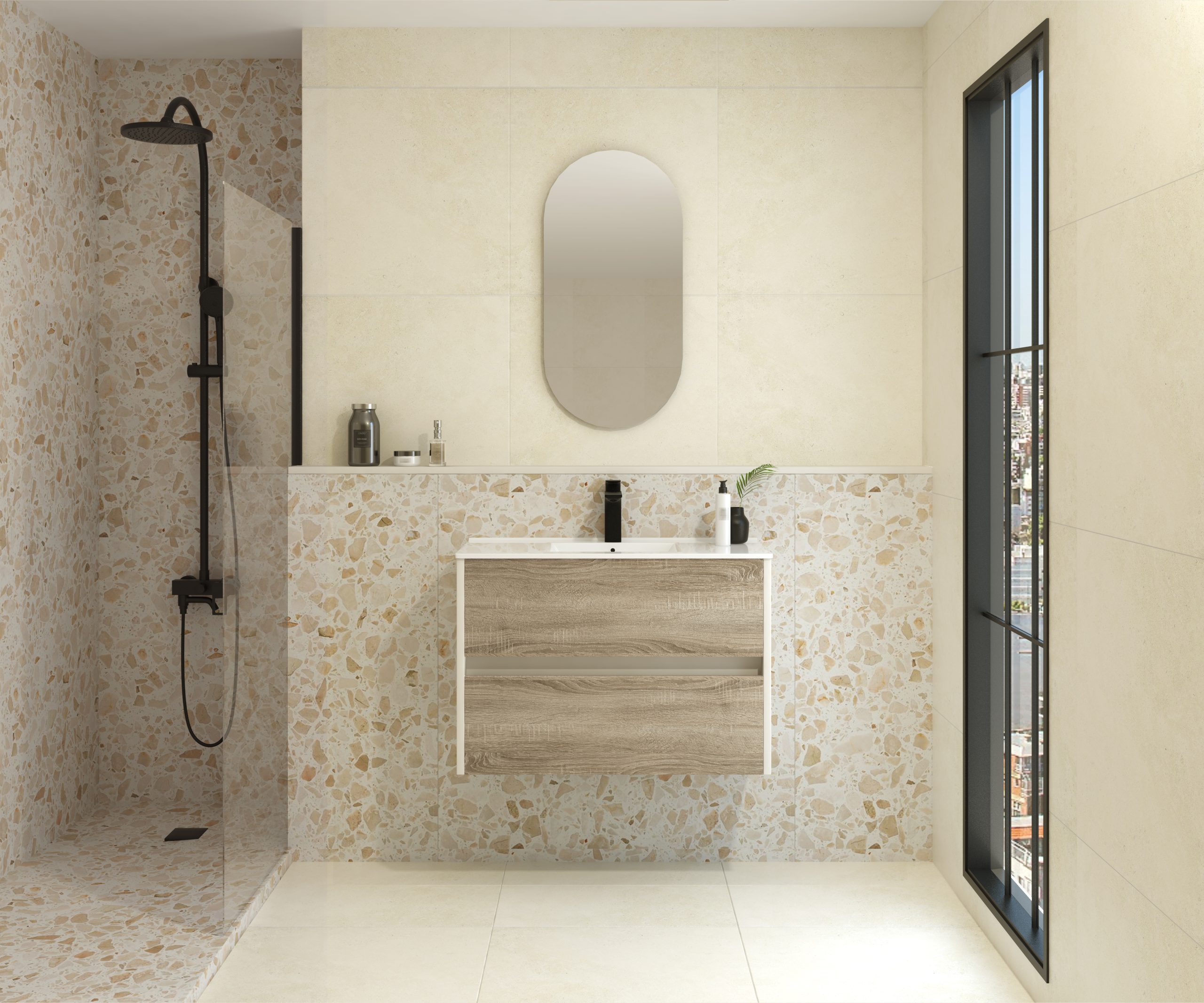 Pack FRÉMIN + évier + capsule miroir