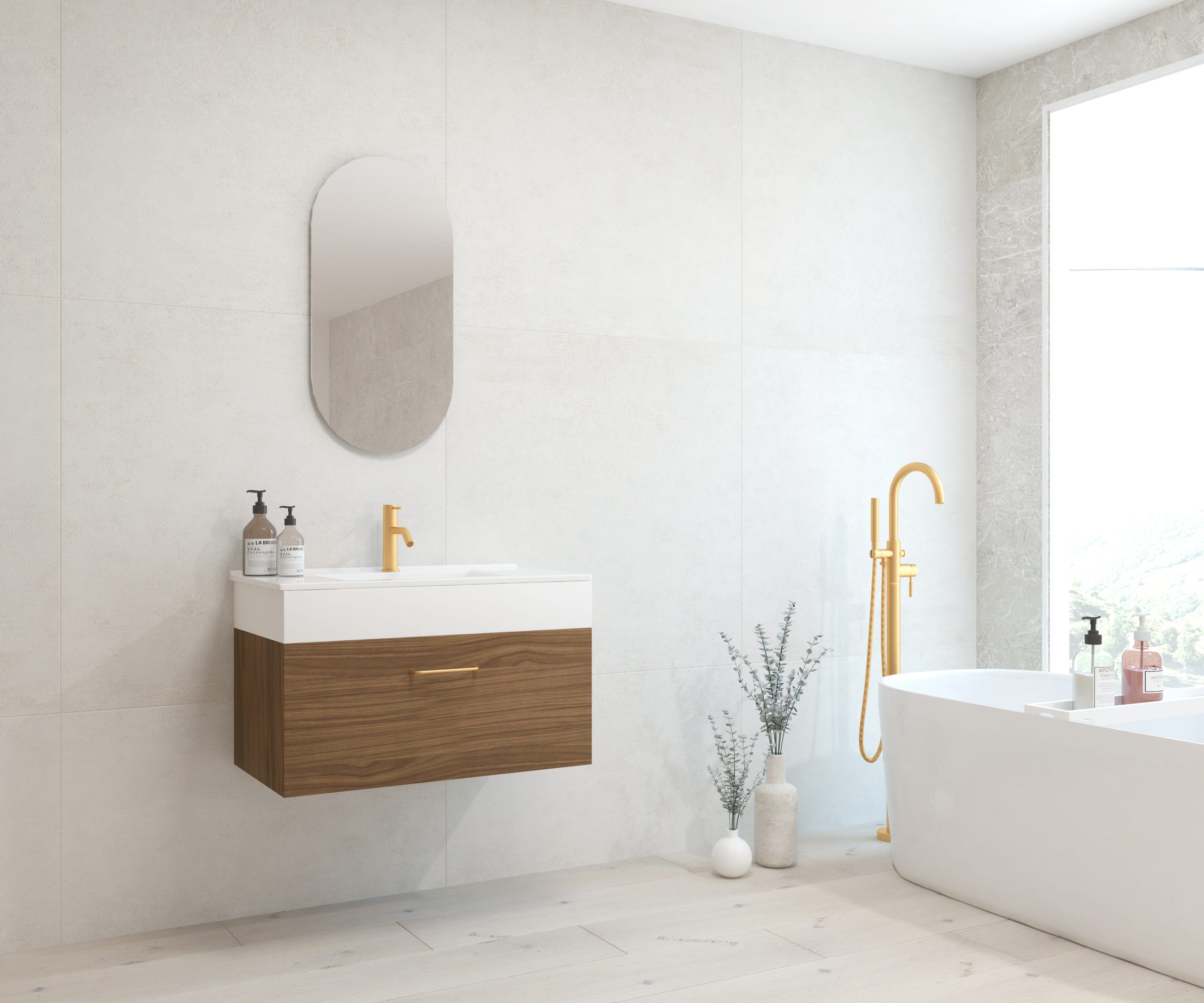 Pack FOURIER + évier + capsule miroir