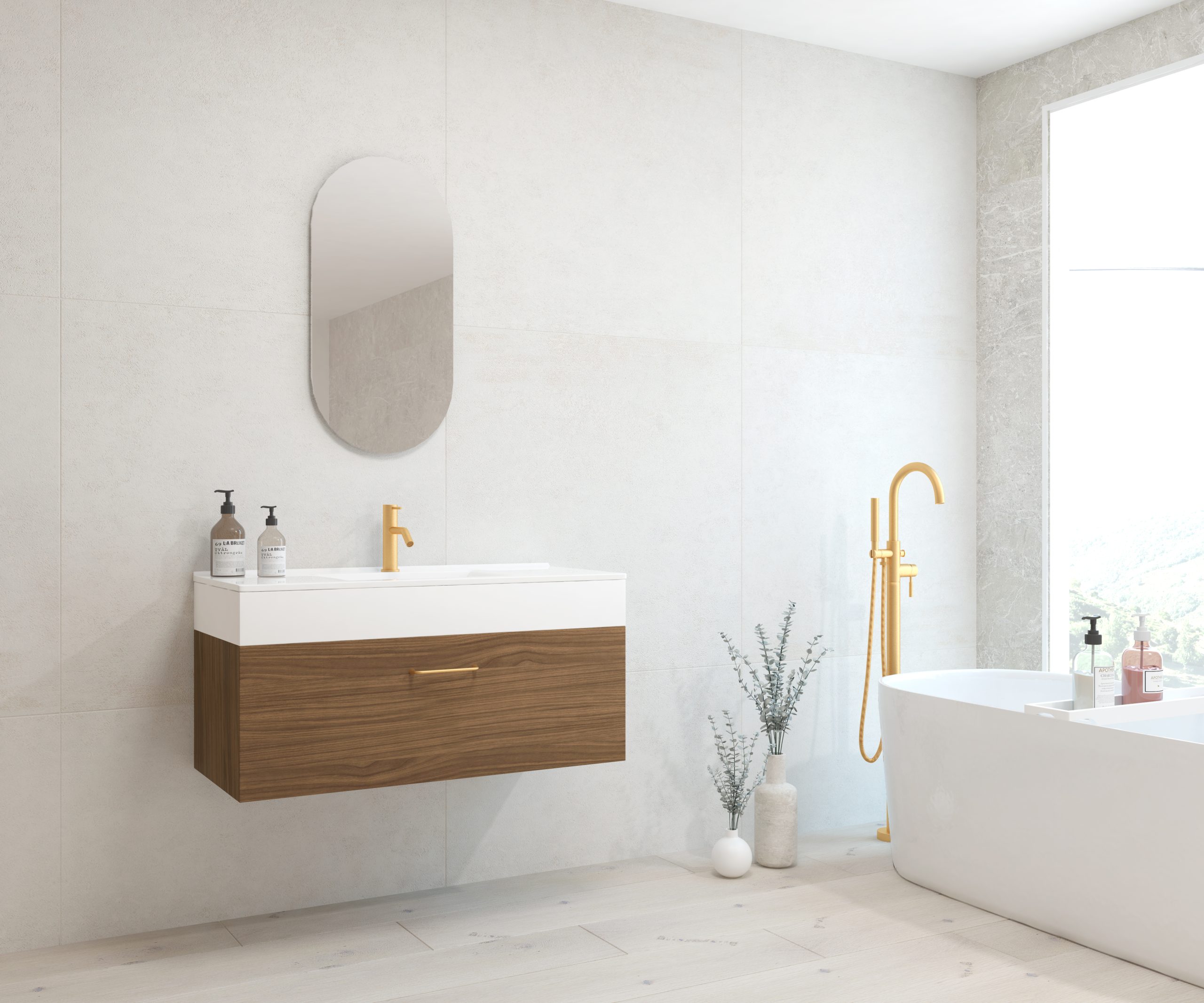 Pack FOURIER + évier + capsule miroir