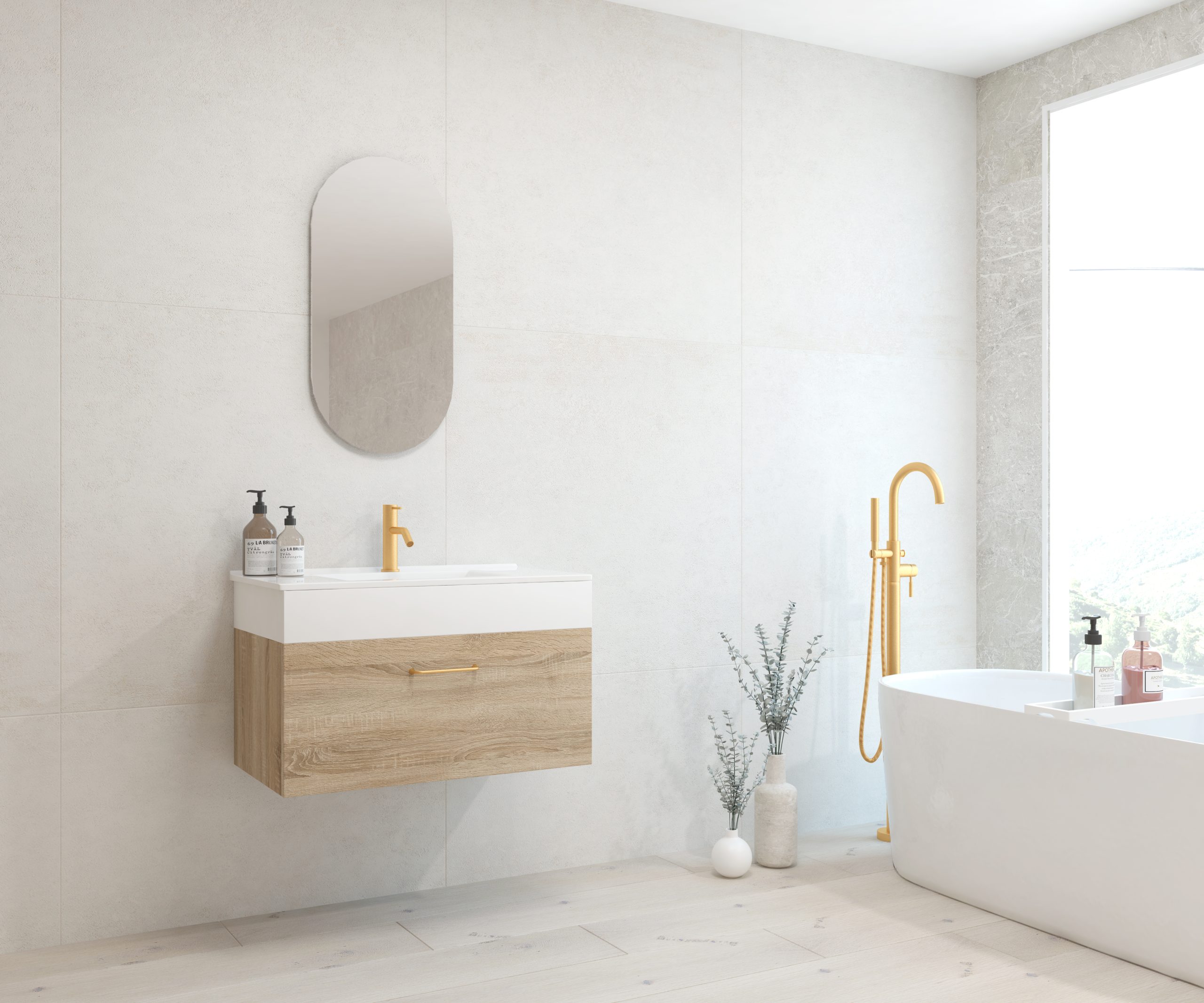 Pack FOURIER + évier + capsule miroir