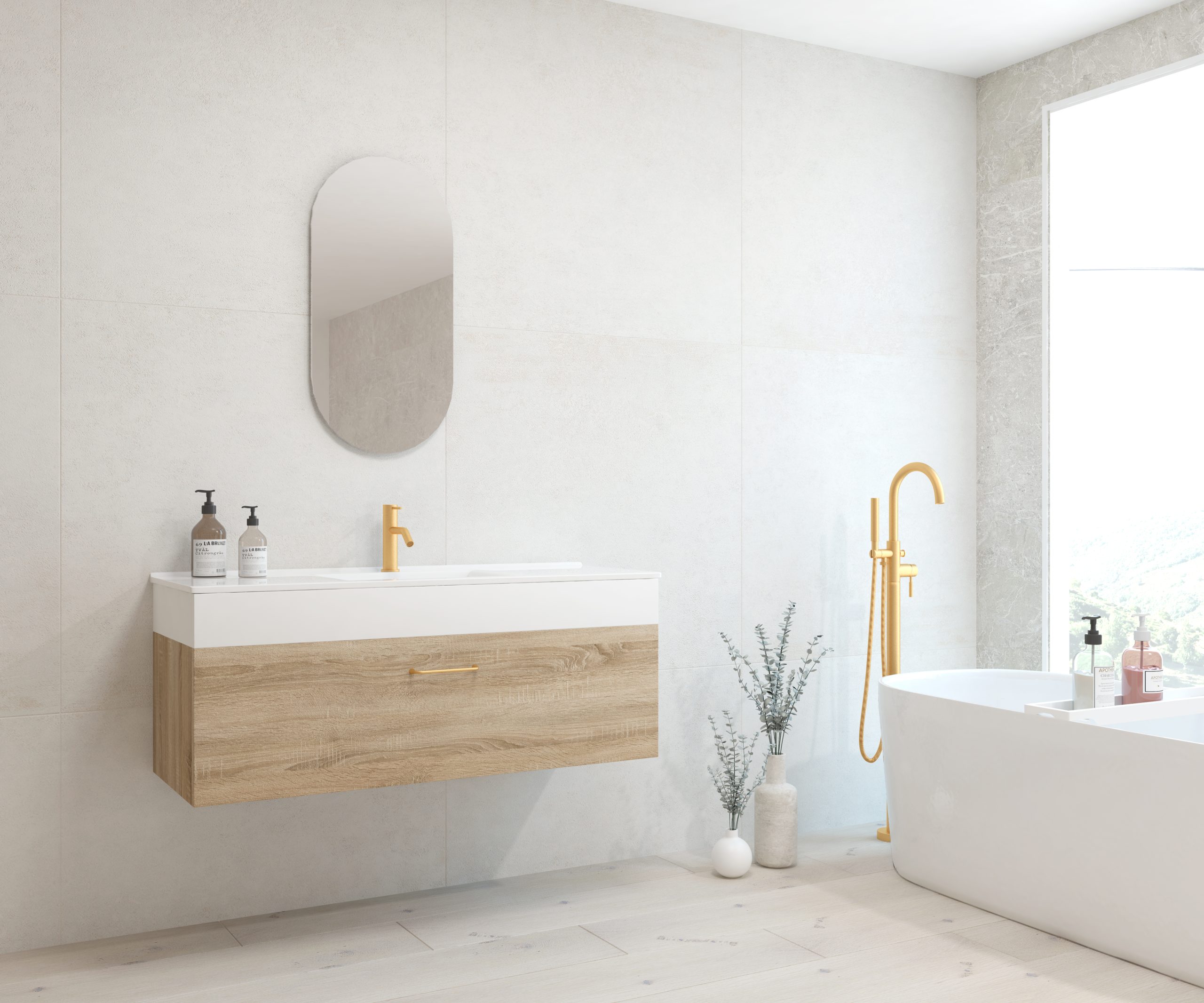 Pack FOURIER + évier + capsule miroir