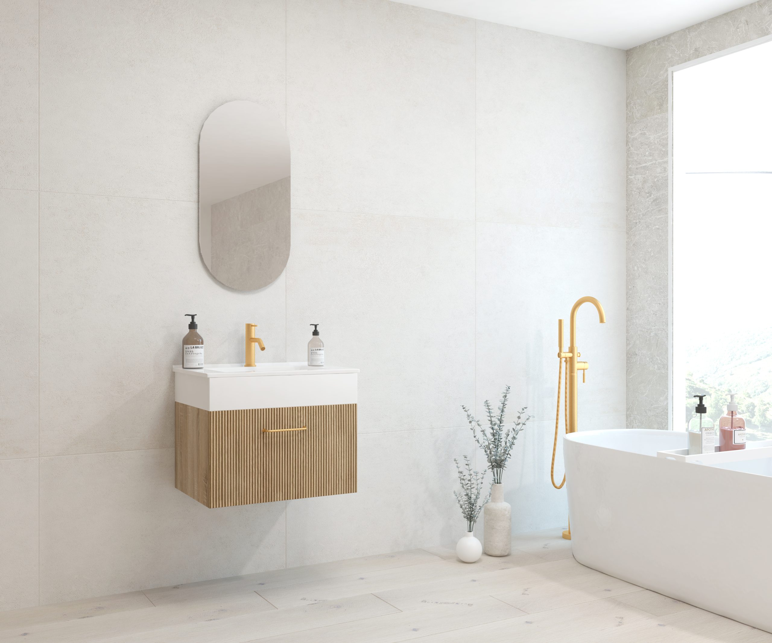 Pack FOURIER + évier + capsule miroir