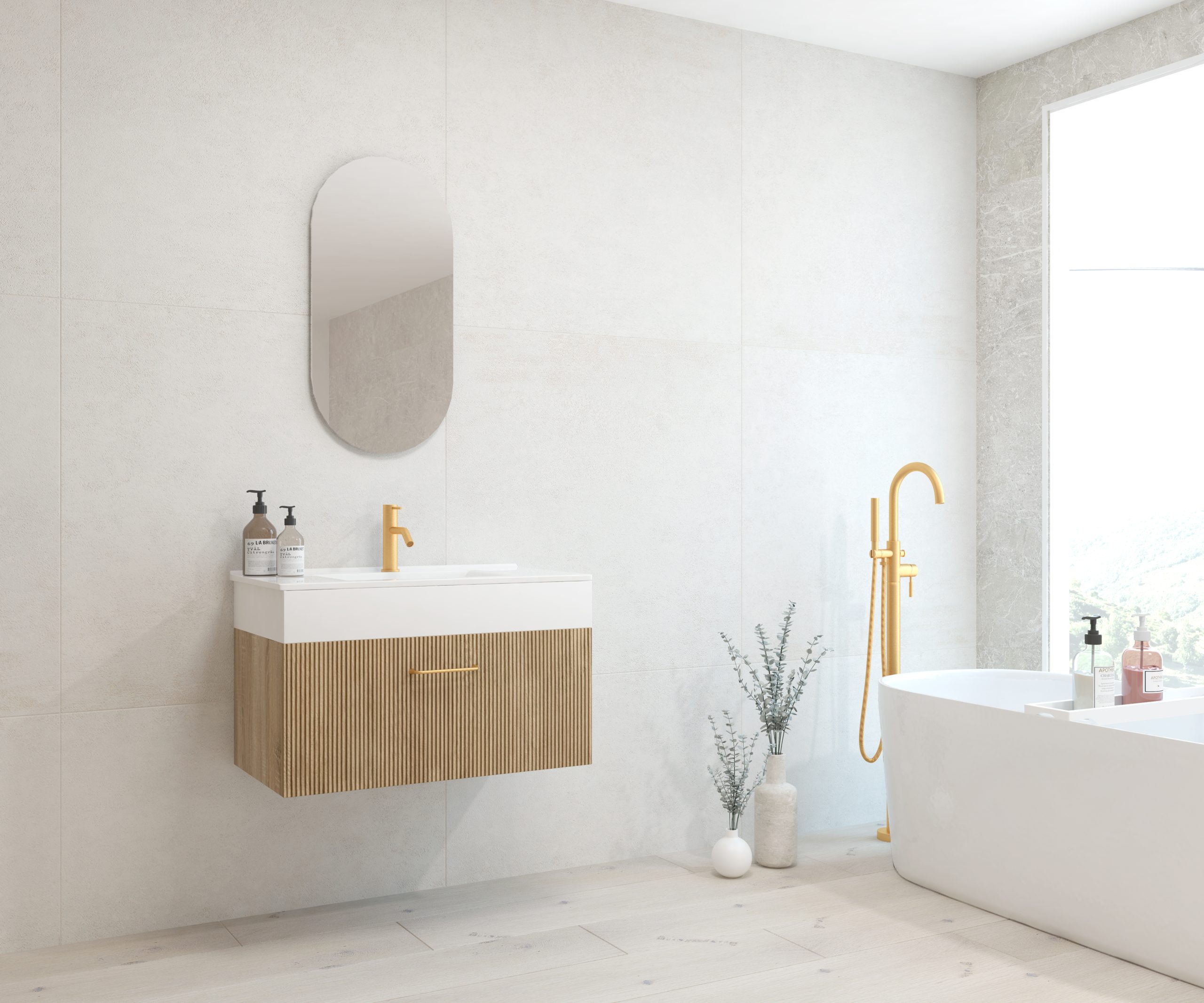 Pack FOURIER + évier + capsule miroir