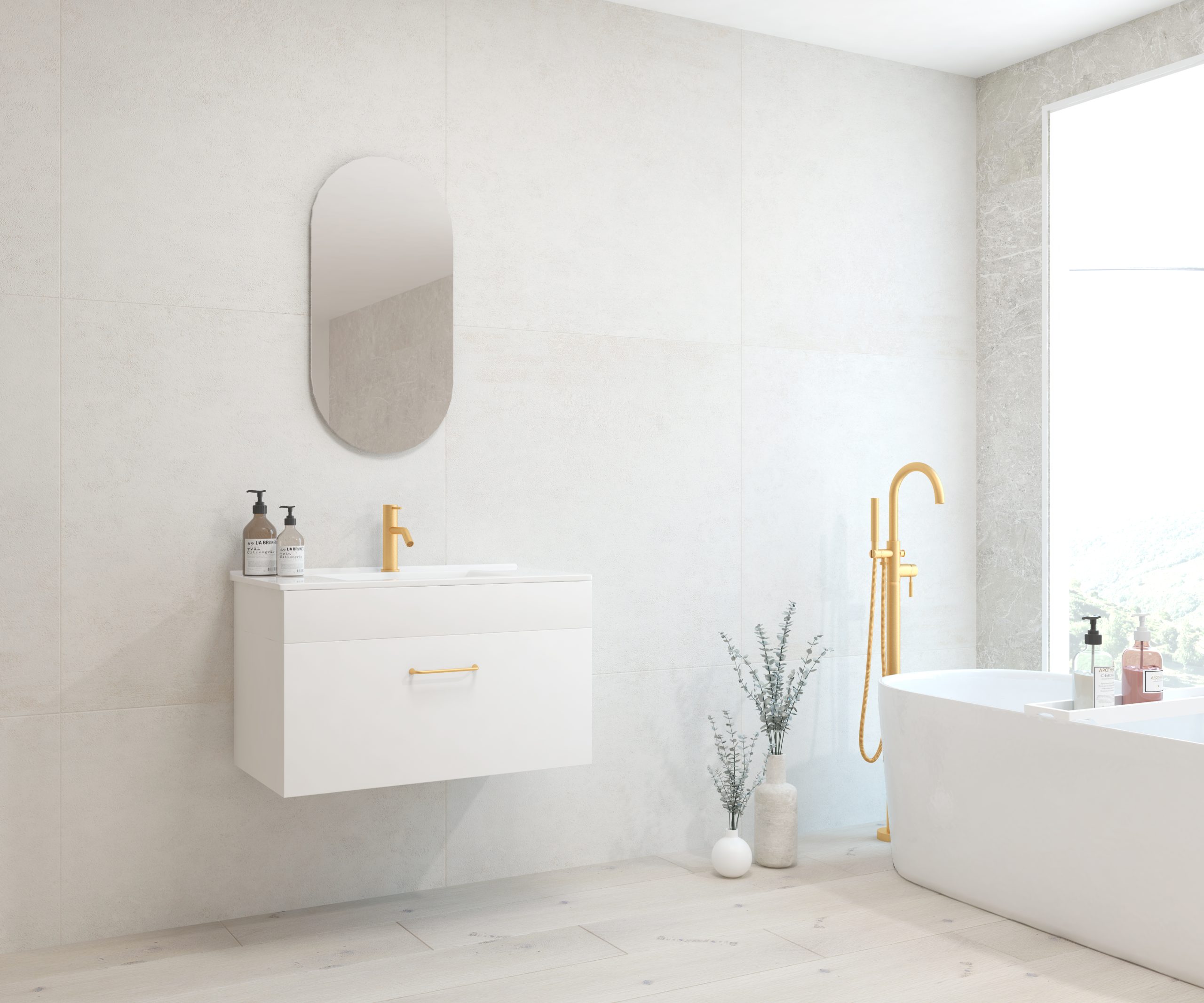 Pack FOURIER + évier + capsule miroir