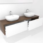 Pack Indre con doble lavabo y espejo LED