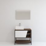 Pack Iron Rennes avec lavabo et miroir LED