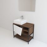 Pack Iron Rennes avec lavabo et miroir LED