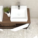 Pack Iron Rennes avec lavabo et miroir LED