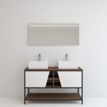 Pack Iron Rennes avec lavabo et miroir LED