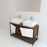 Pack Iron Rennes avec lavabo et miroir LED