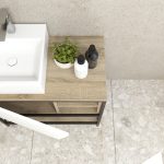 Pack Iron Rennes avec lavabo et miroir LED
