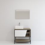 Pack Iron Rennes avec lavabo et miroir LED