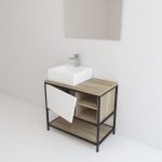Pack Iron Rennes avec lavabo et miroir LED