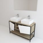 Pack Iron Rennes avec lavabo et miroir LED