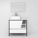 Pack Iron Rennes Plus avec lavabo et miroir LED