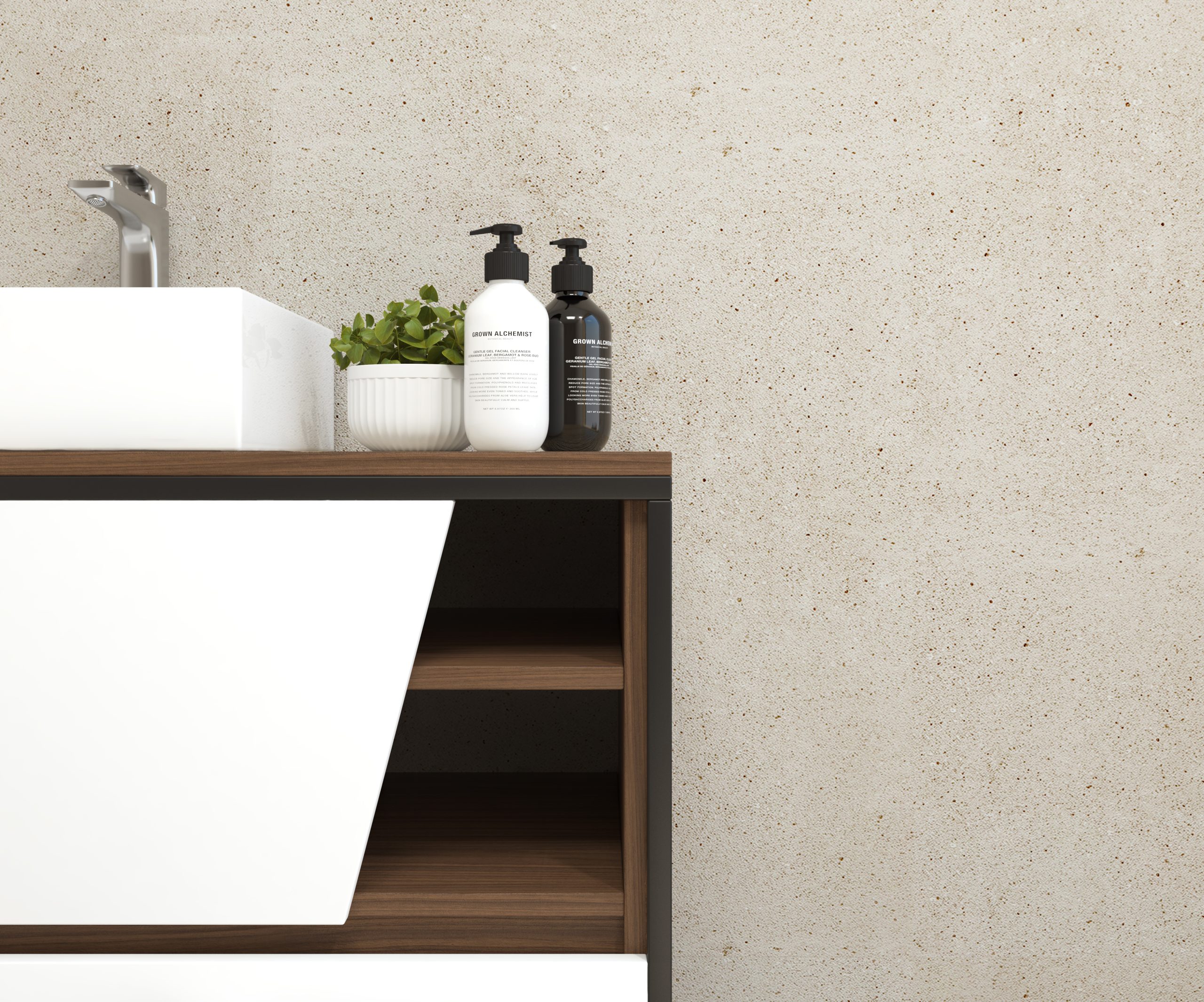 Pack Iron Rennes avec lavabo et miroir LED