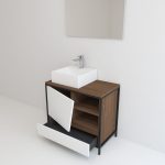 Pack Iron Rennes avec lavabo et miroir LED