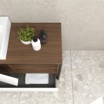 Pack Iron Rennes avec lavabo et miroir LED