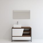 Pack Iron Rennes avec lavabo et miroir LED