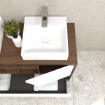 Pack Iron Rennes avec lavabo et miroir LED