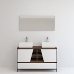 Pack Iron Rennes avec lavabo et miroir LED