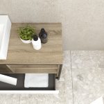 Pack Iron Rennes avec lavabo et miroir LED