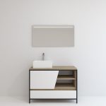 Pack Iron Rennes avec lavabo et miroir LED