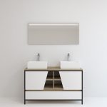 Pack Iron Rennes avec lavabo et miroir LED