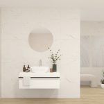 Pack LAVOISIER + lavabo + miroir rond