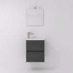 Pack Lez + lavabo + miroir + projecteur LED