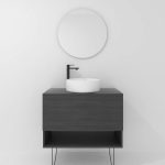 Pack Lille avec vasque à poser et miroir LED circulaire