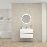 Pack MOLIÈRE + lavabo + miroir rond avec LED