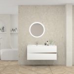 Pack MOLIÈRE + lavabo + miroir rond avec LED