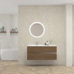 Pack MOLIÈRE + lavabo + miroir rond avec LED