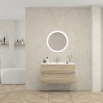 Pack MOLIÈRE + lavabo + miroir rond avec LED