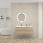 Pack MOLIÈRE + lavabo + miroir rond avec LED