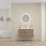 Pack MOLIÈRE + lavabo + miroir rond avec LED