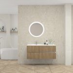 Pack MOLIÈRE + lavabo + miroir rond avec LED
