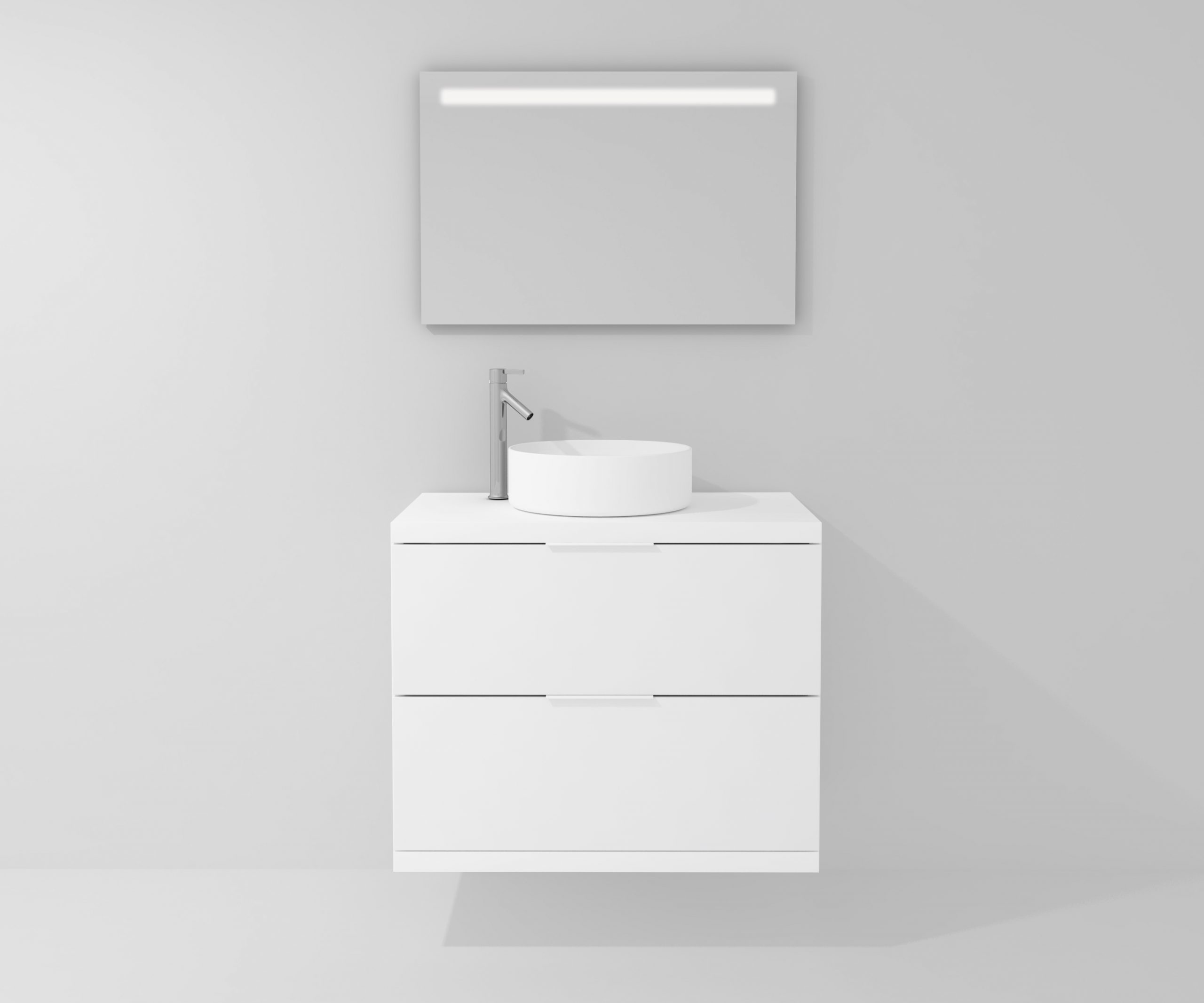 Pack MARONNE + vasque + miroir LED