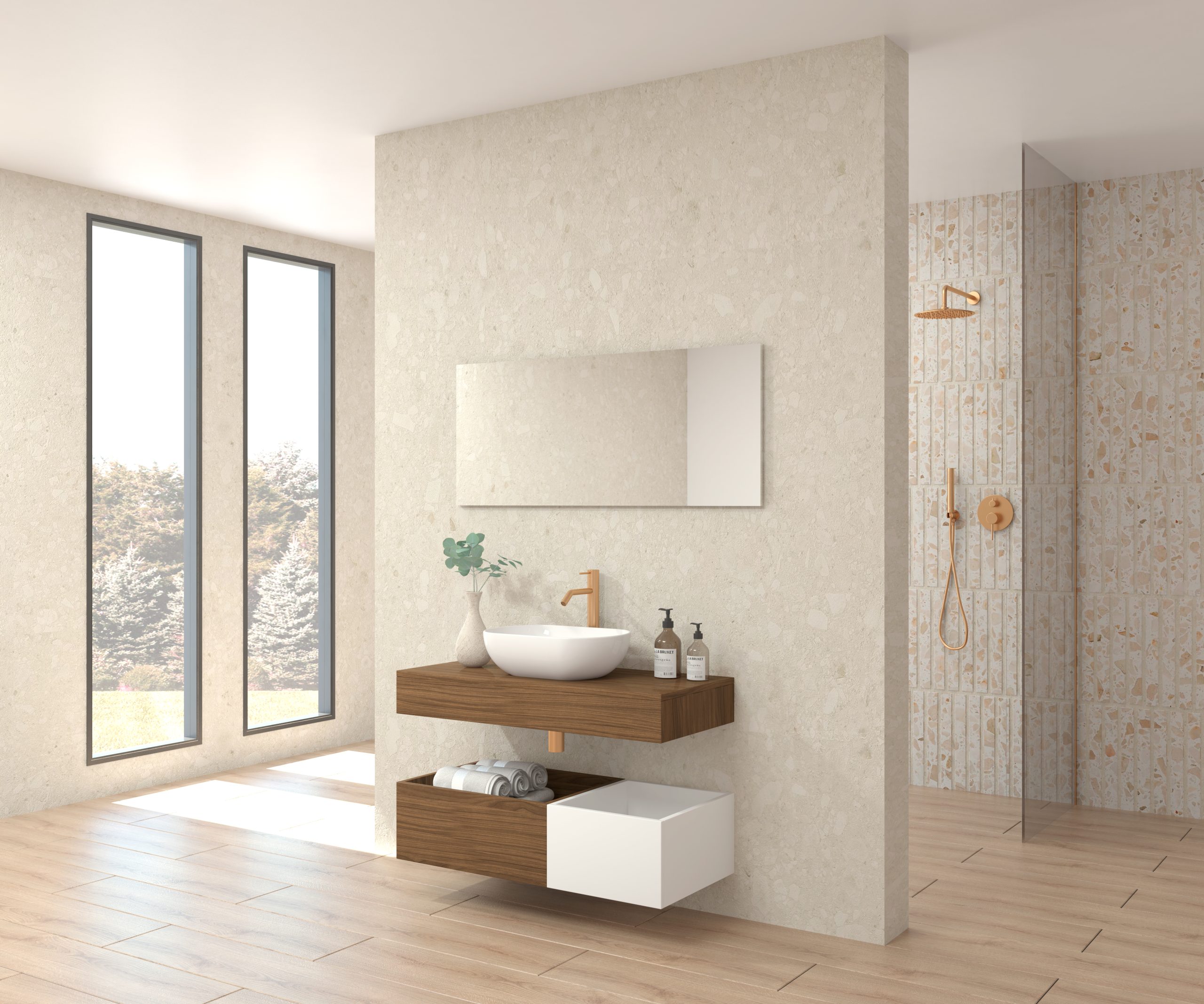 Pack POINCARÉ + vasque + miroir simple