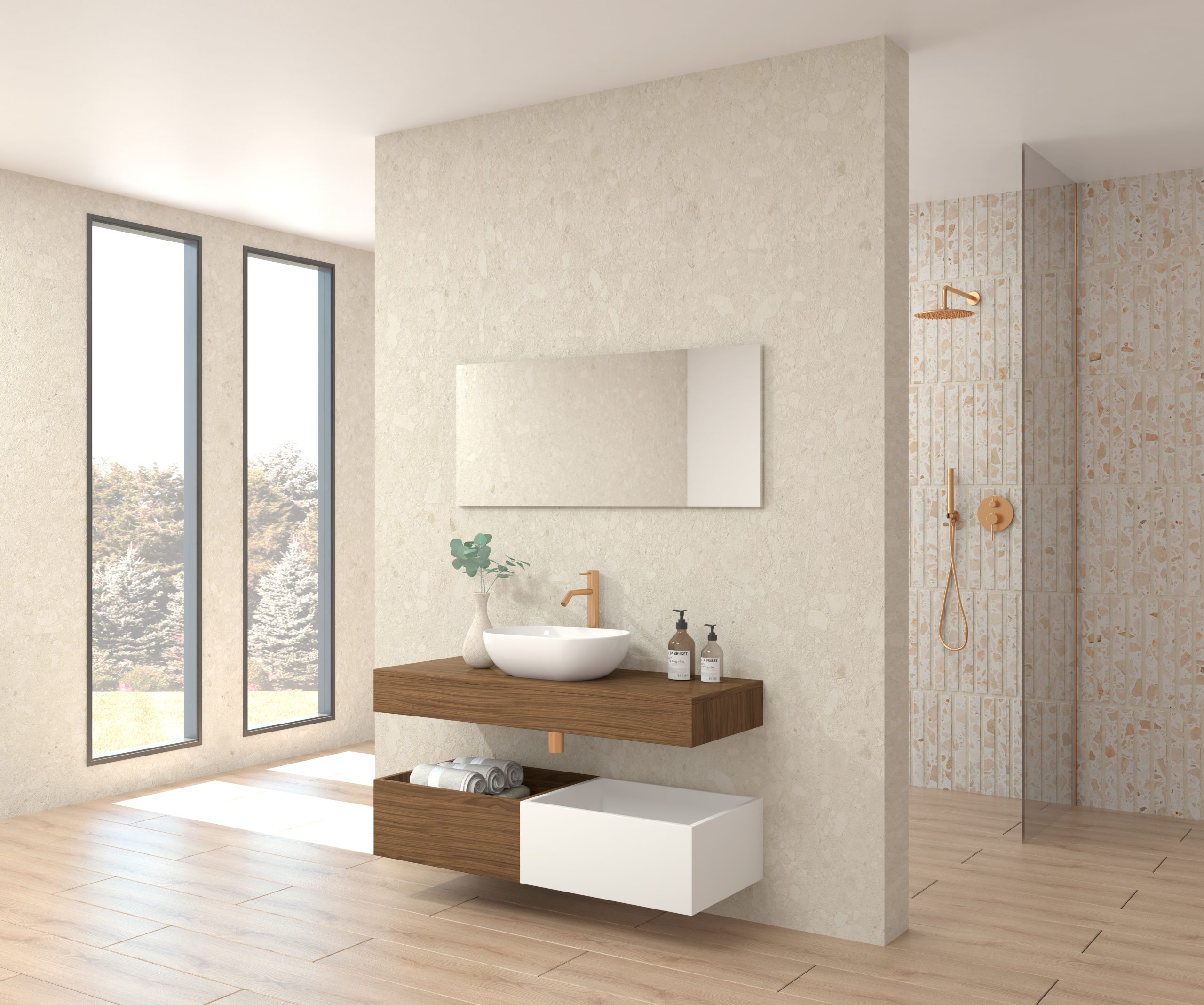 Pack POINCARÉ + vasque + miroir simple