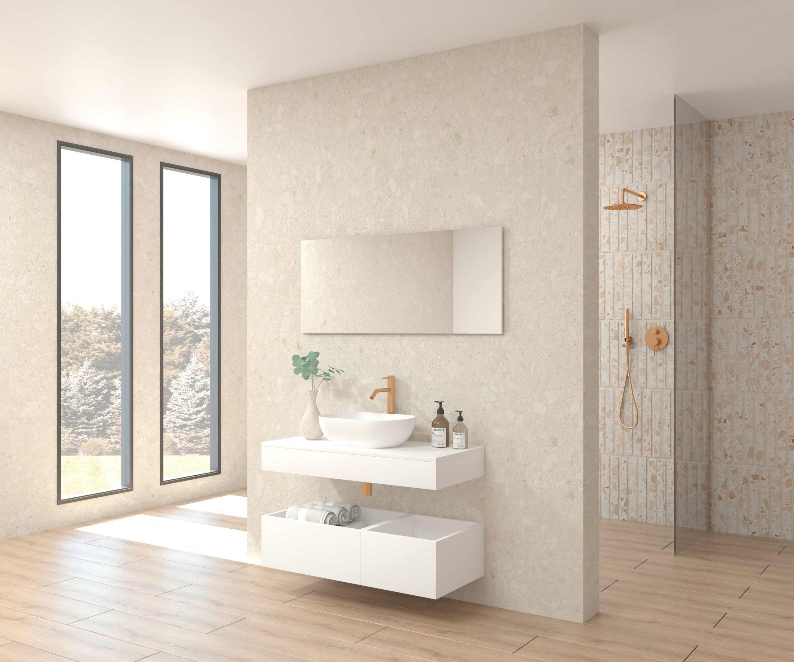 Pack POINCARÉ + vasque + miroir simple