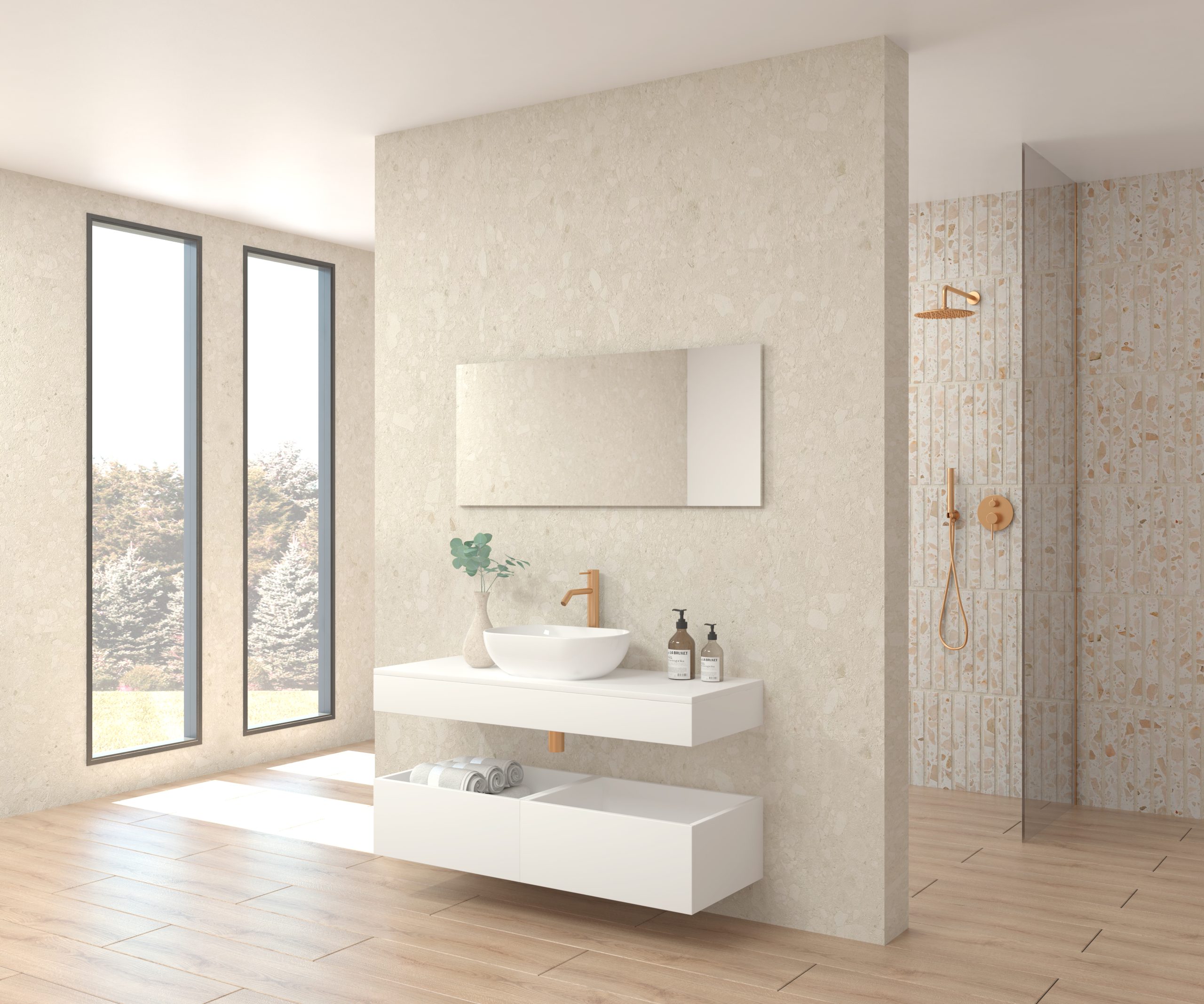 Pack POINCARÉ + vasque + miroir simple