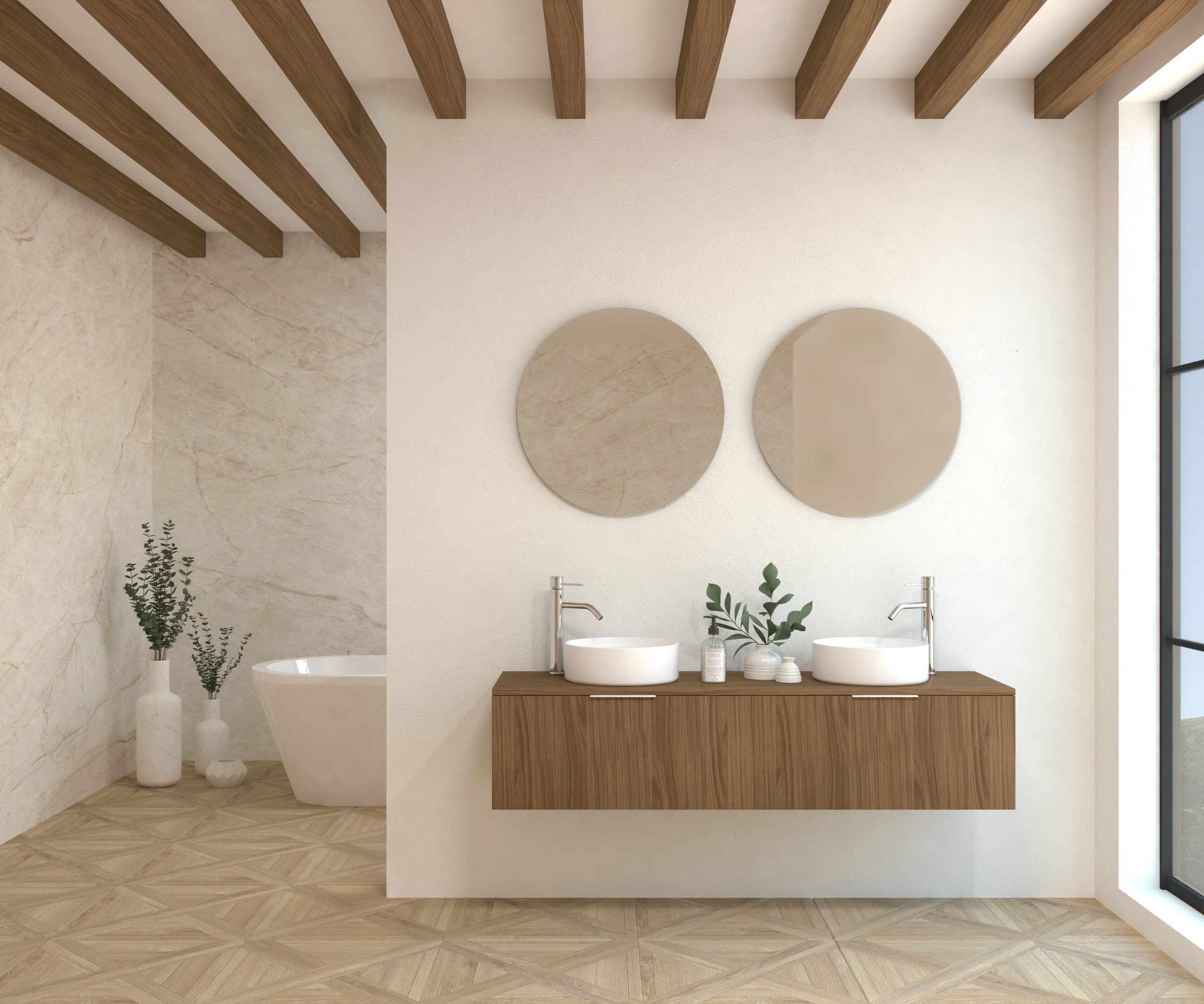 Pack RICHET + évier + miroir rond