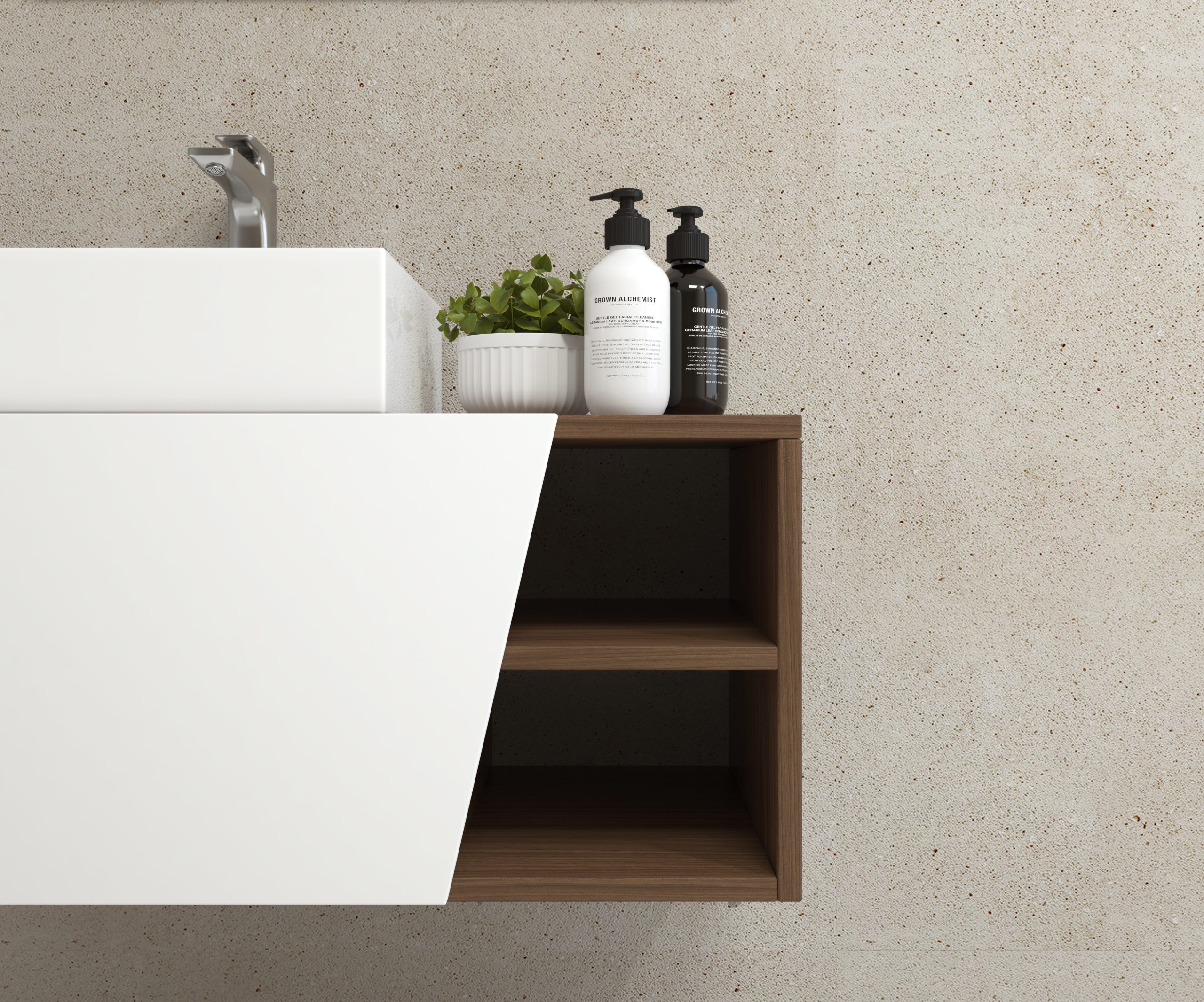 Pack Rennes avec lavabo et miroir LED