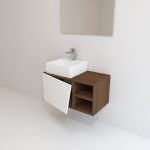 Pack Rennes avec lavabo et miroir LED